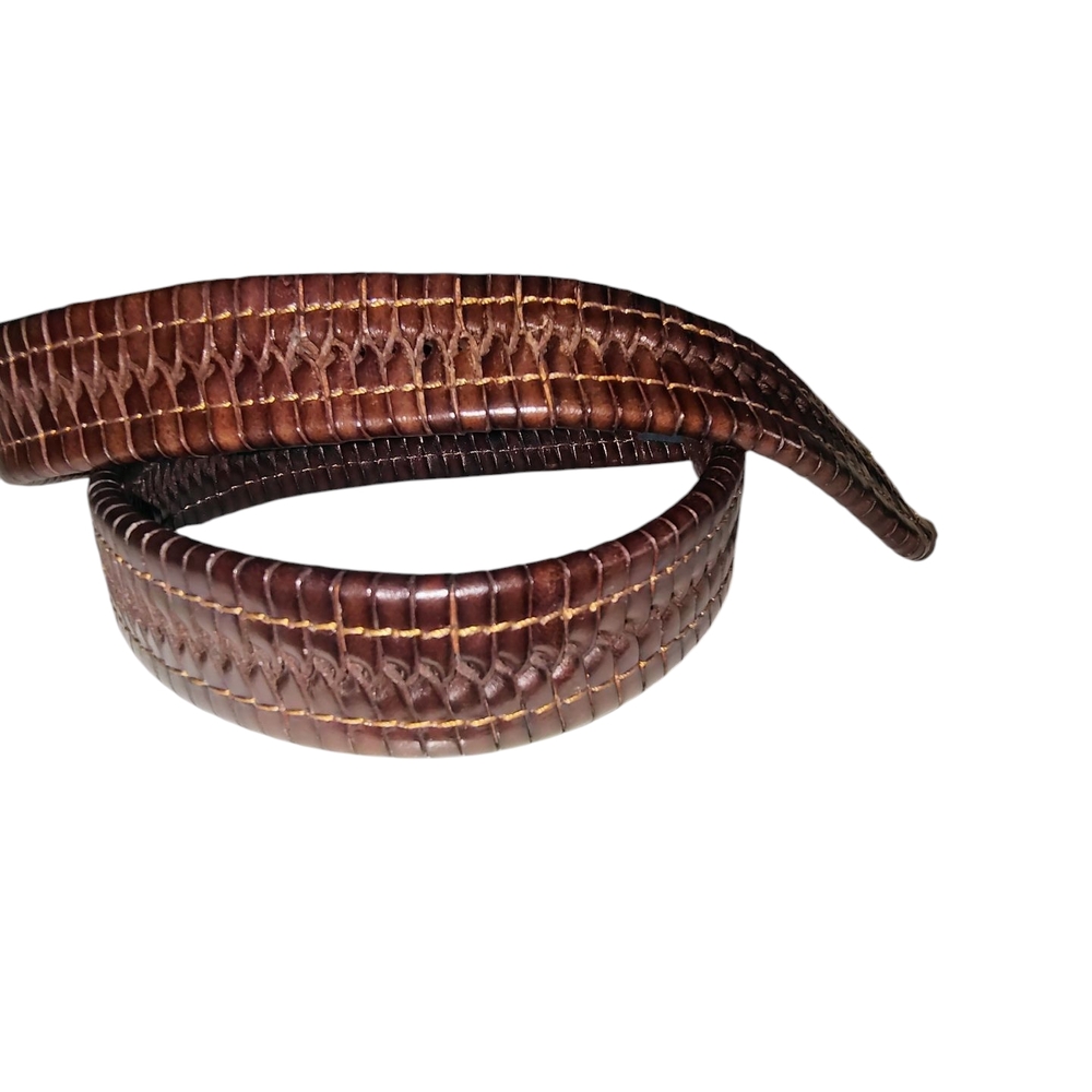 Daniel Cremieux Woven Leather Belt Men's size 34 - Picture 8 of 12